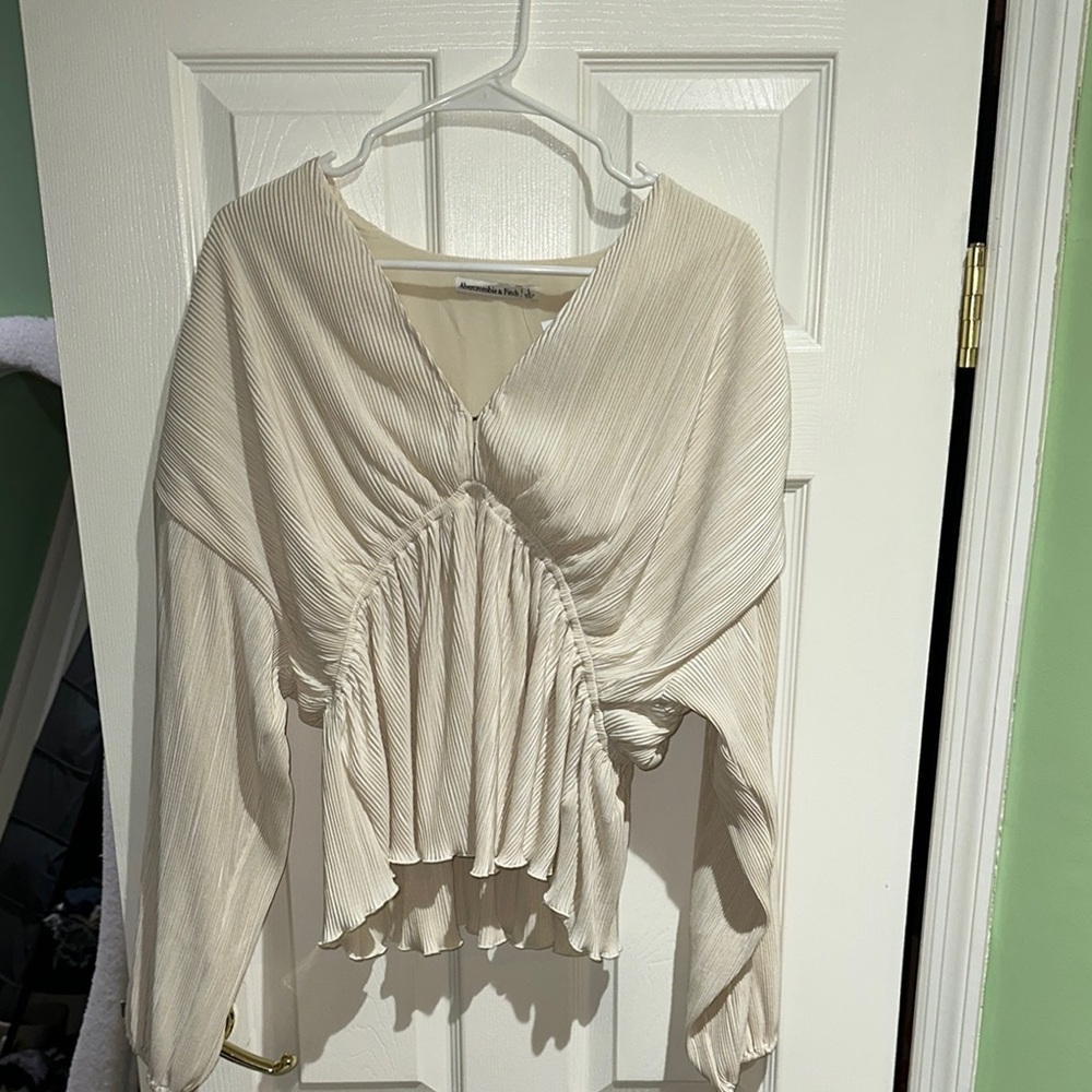 Elegant Cream Women's Top